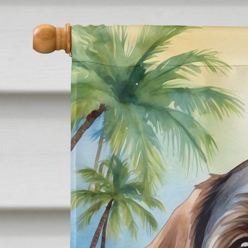 German Wirehaired Pointer Luau House Flag