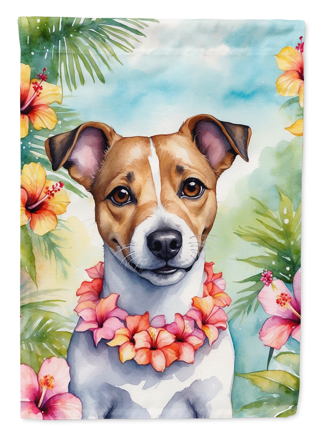 Buy this Jack Russell Terrier Luau House Flag