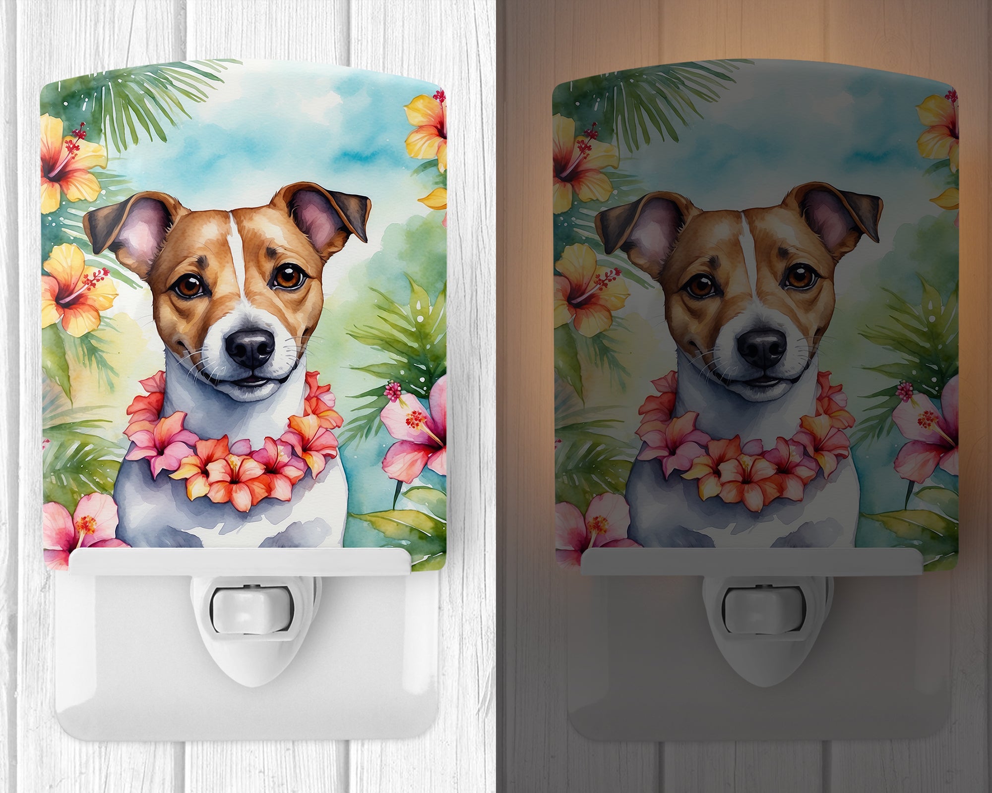 Buy this Jack Russell Terrier Luau Ceramic Night Light