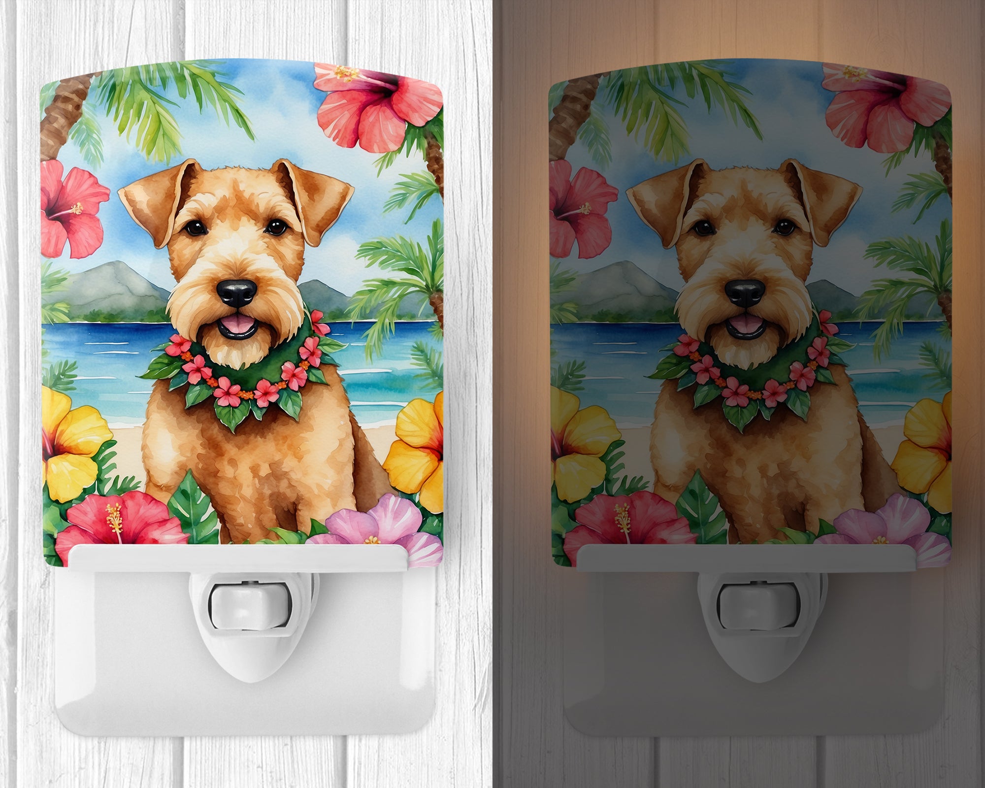 Buy this Lakeland Terrier Luau Ceramic Night Light