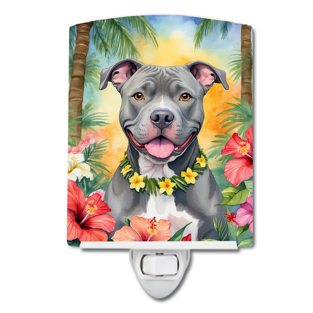 Buy this Pit Bull Terrier Luau Ceramic Night Light