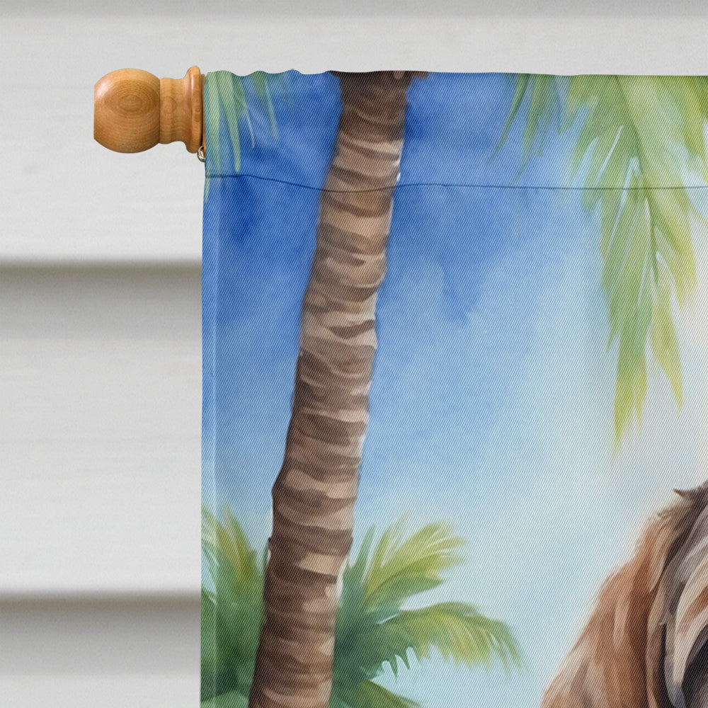 Wirehaired Pointing Griffon Luau House Flag