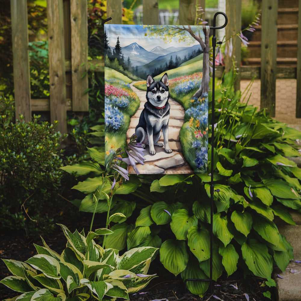 Buy this Alaskan Klee Kai Spring Garden Garden Flag