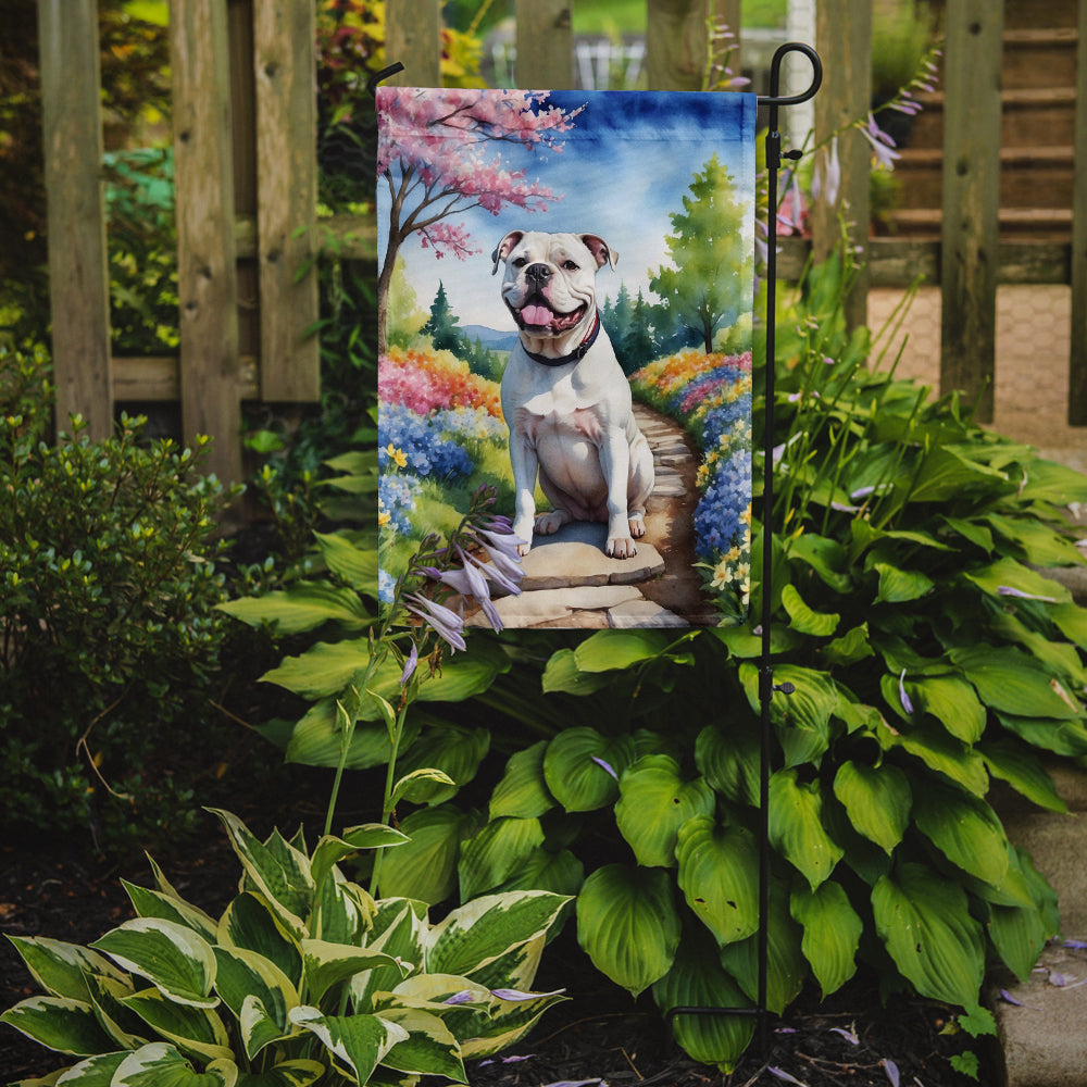 Buy this American Bulldog Spring Garden Garden Flag