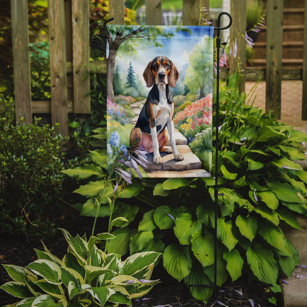 Buy this American English Coonhound Spring Garden Garden Flag