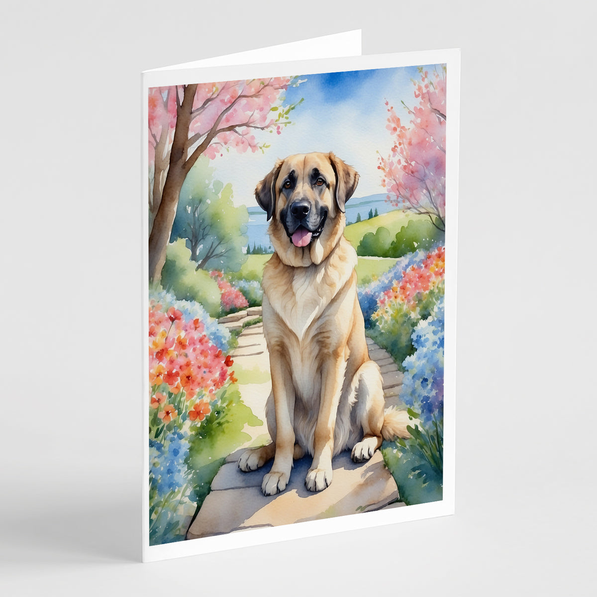 Buy this Anatolian Shepherd Spring Garden Greeting Cards Pack of 8