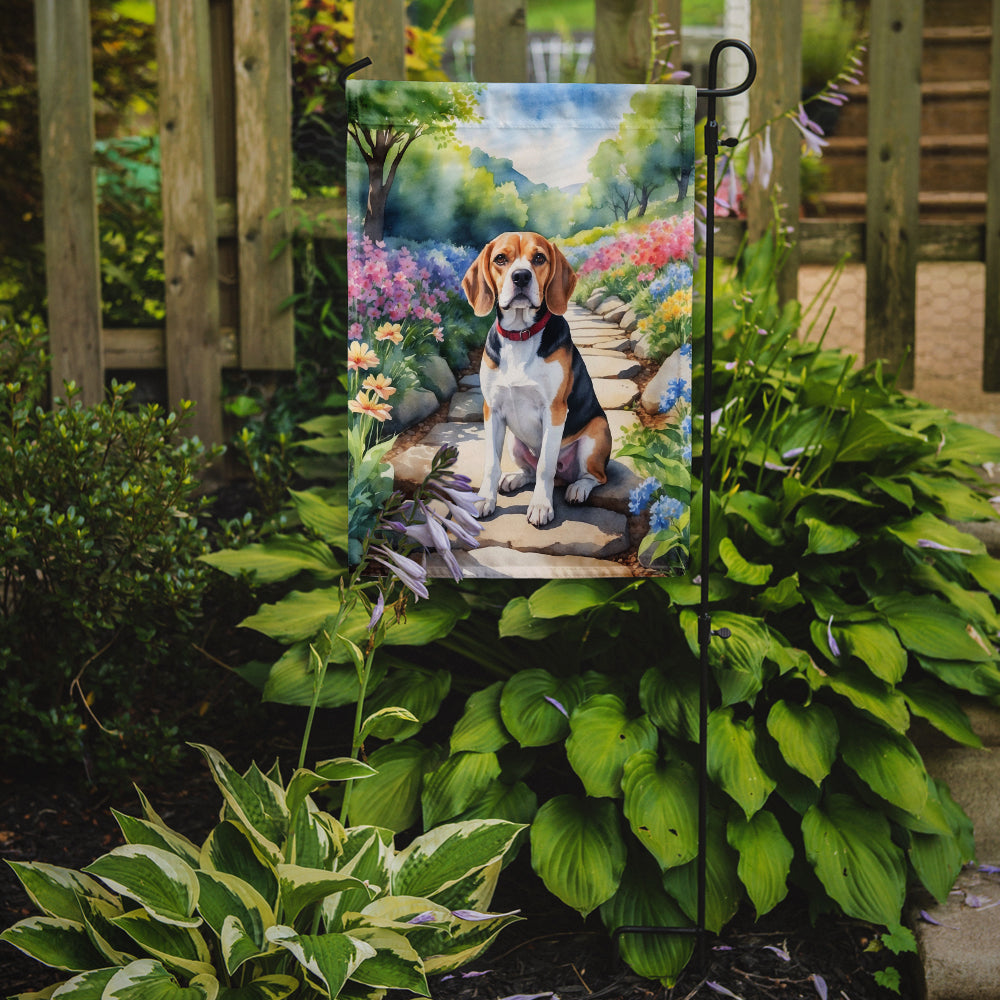 Buy this Beagle Spring Garden Garden Flag