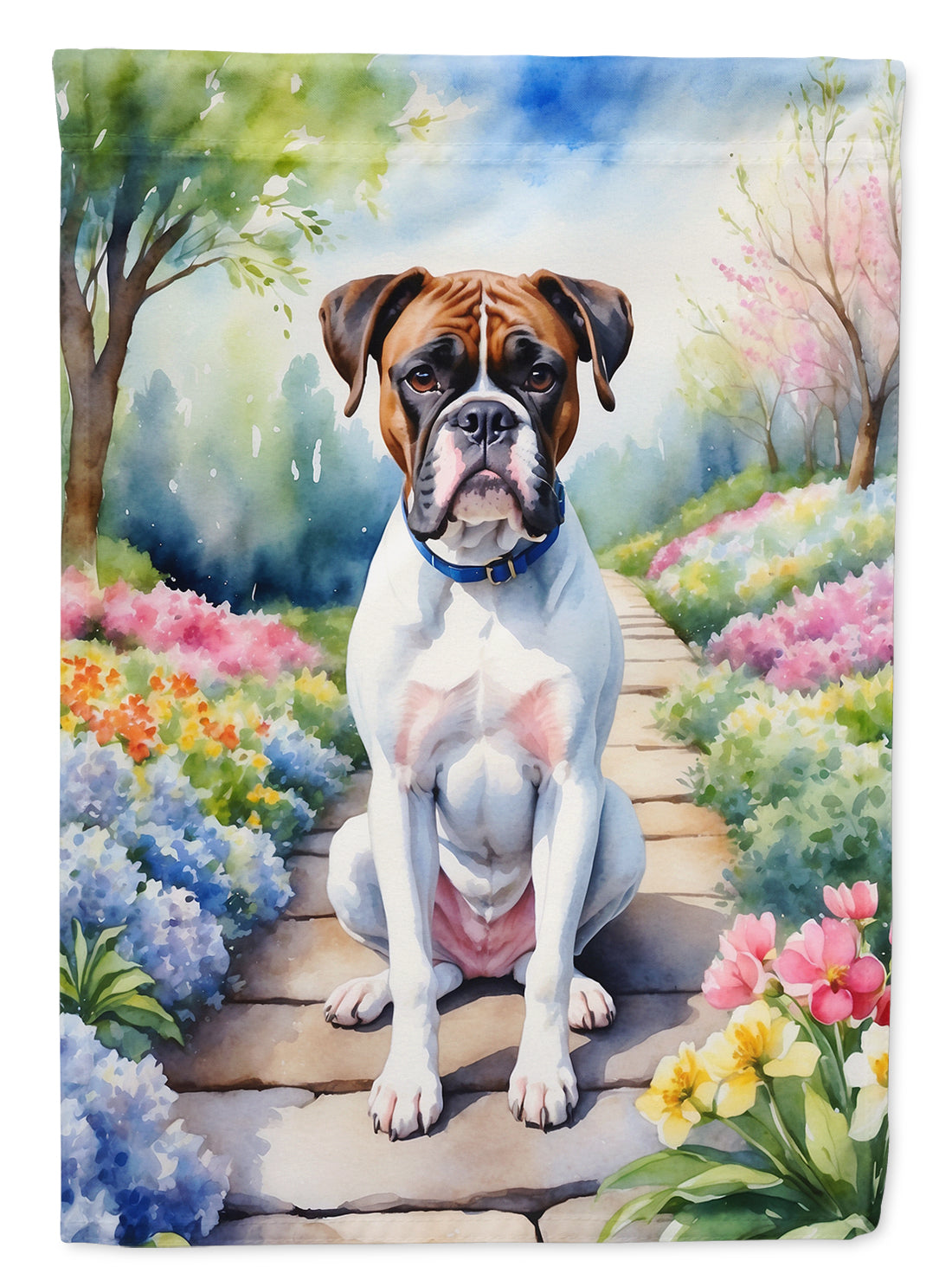 Buy this Boxer Spring Path House Flag