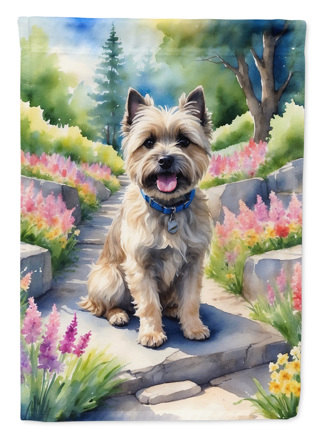Buy this Cairn Terrier Spring Path Garden Flag