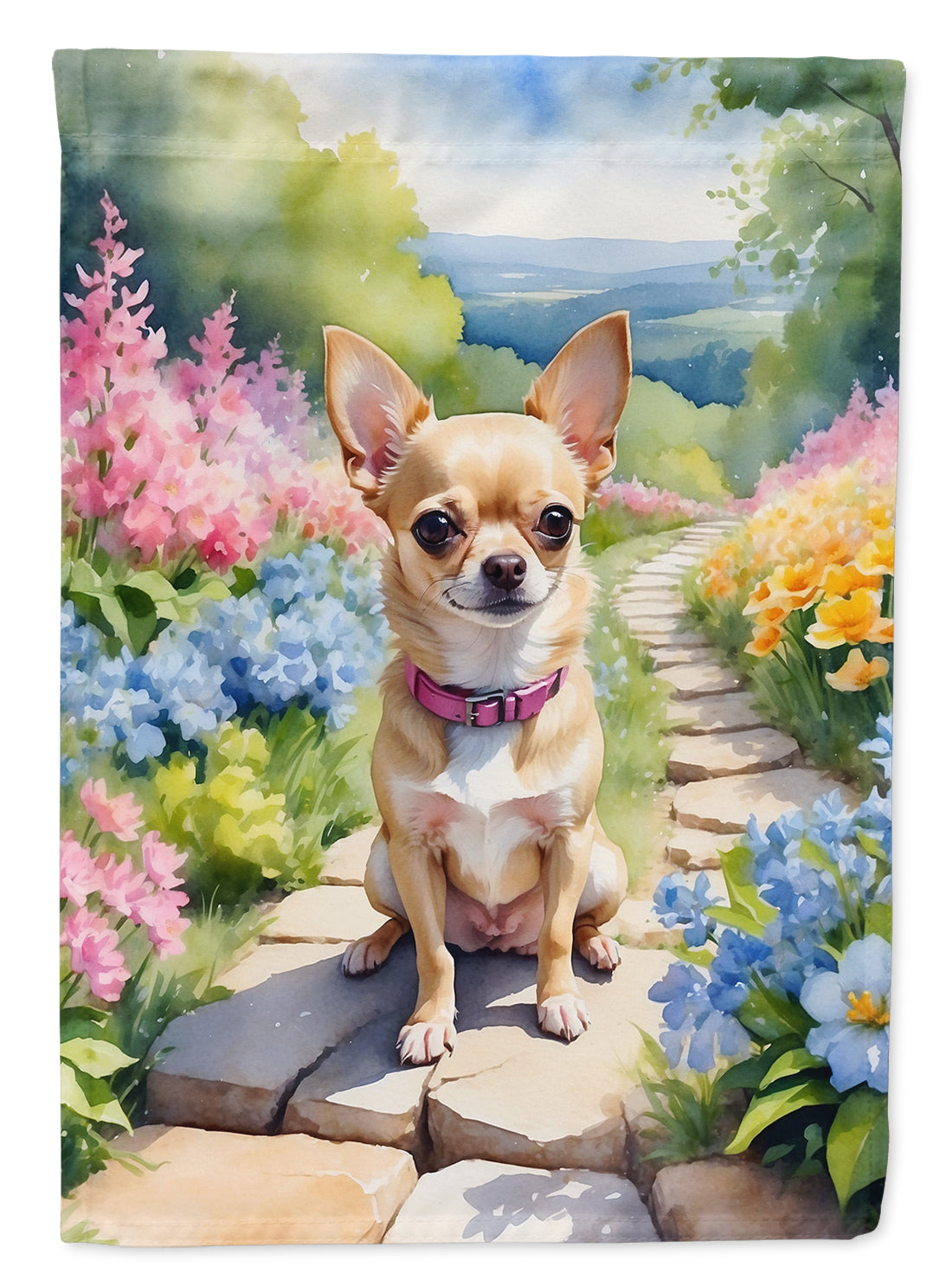 Buy this Chihuahua Spring Path House Flag