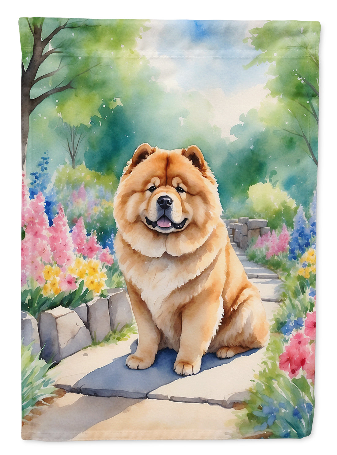 Buy this Chow Chow Spring Path House Flag