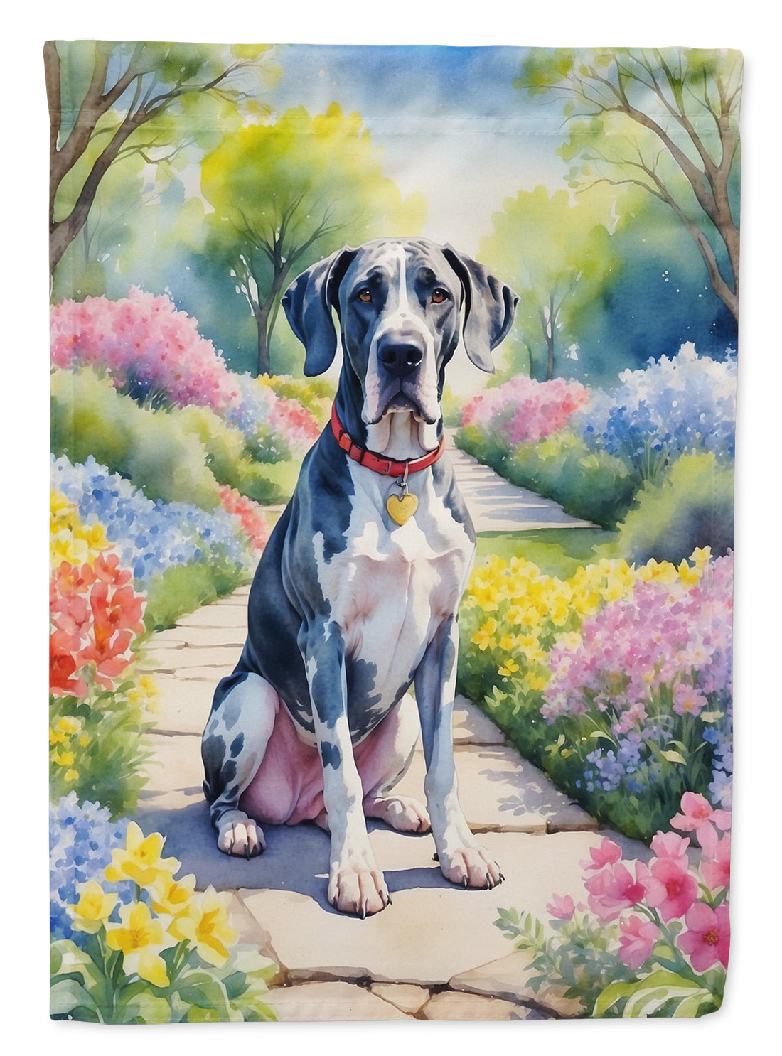 Buy this Great Dane Spring Path House Flag
