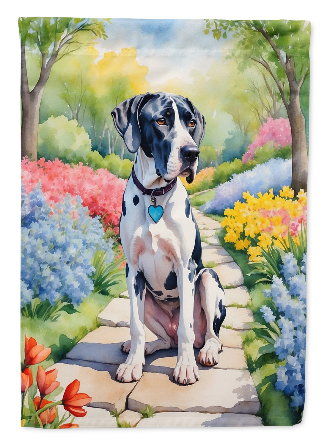 Buy this Great Dane Spring Path House Flag