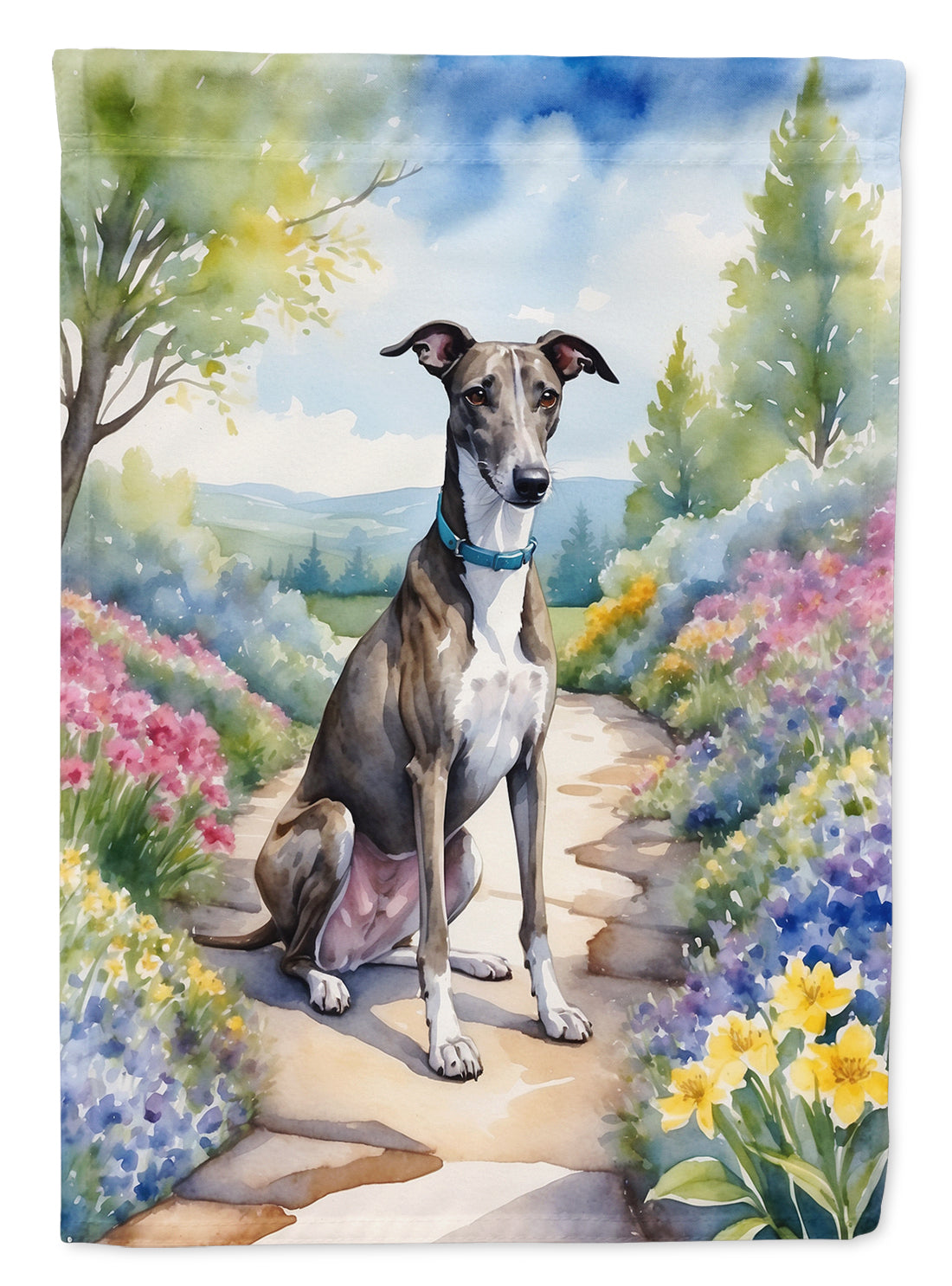 Buy this Greyhound Spring Path House Flag
