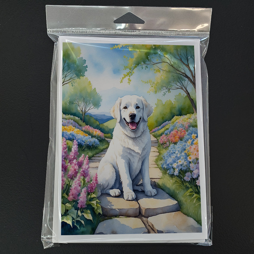 Kuvasz Spring Path Greeting Cards Pack of 8