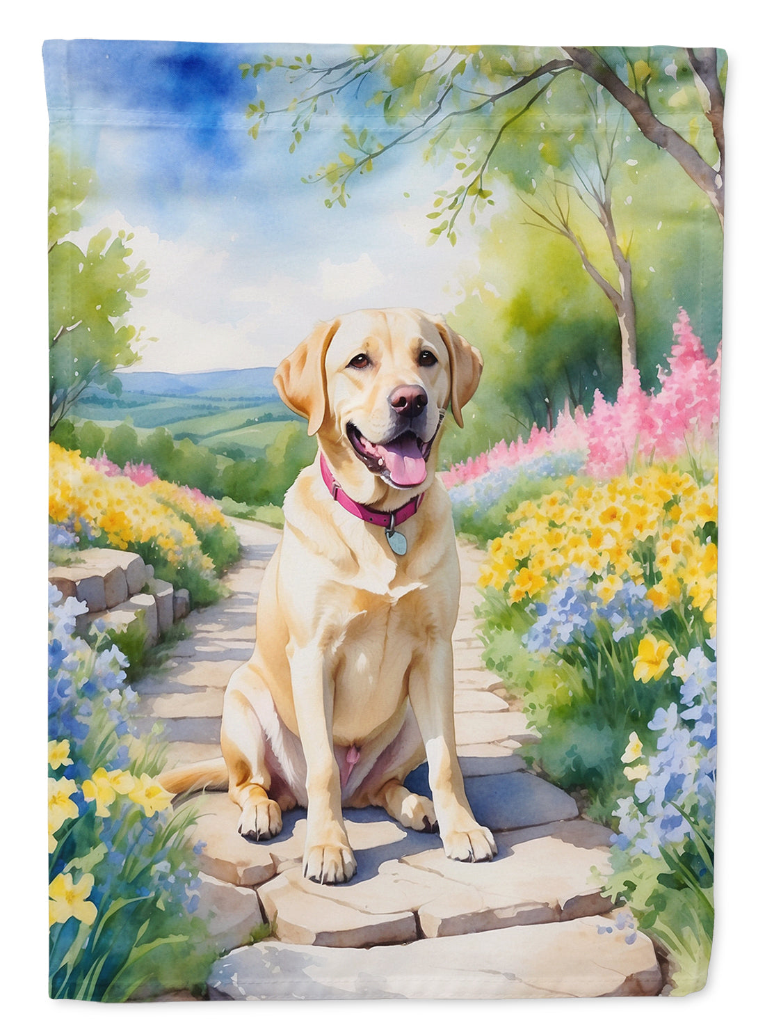 Buy this Labrador Retriever Spring Path Garden Flag