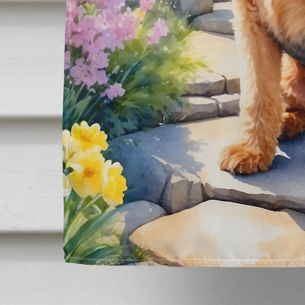 Lakeland Terrier Spring Path House Flag