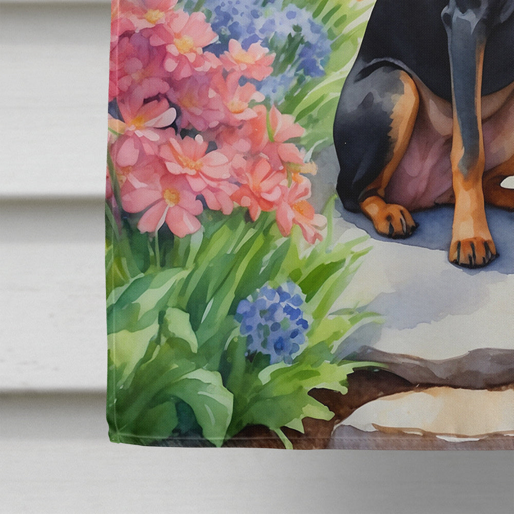 Manchester Terrier Spring Path House Flag