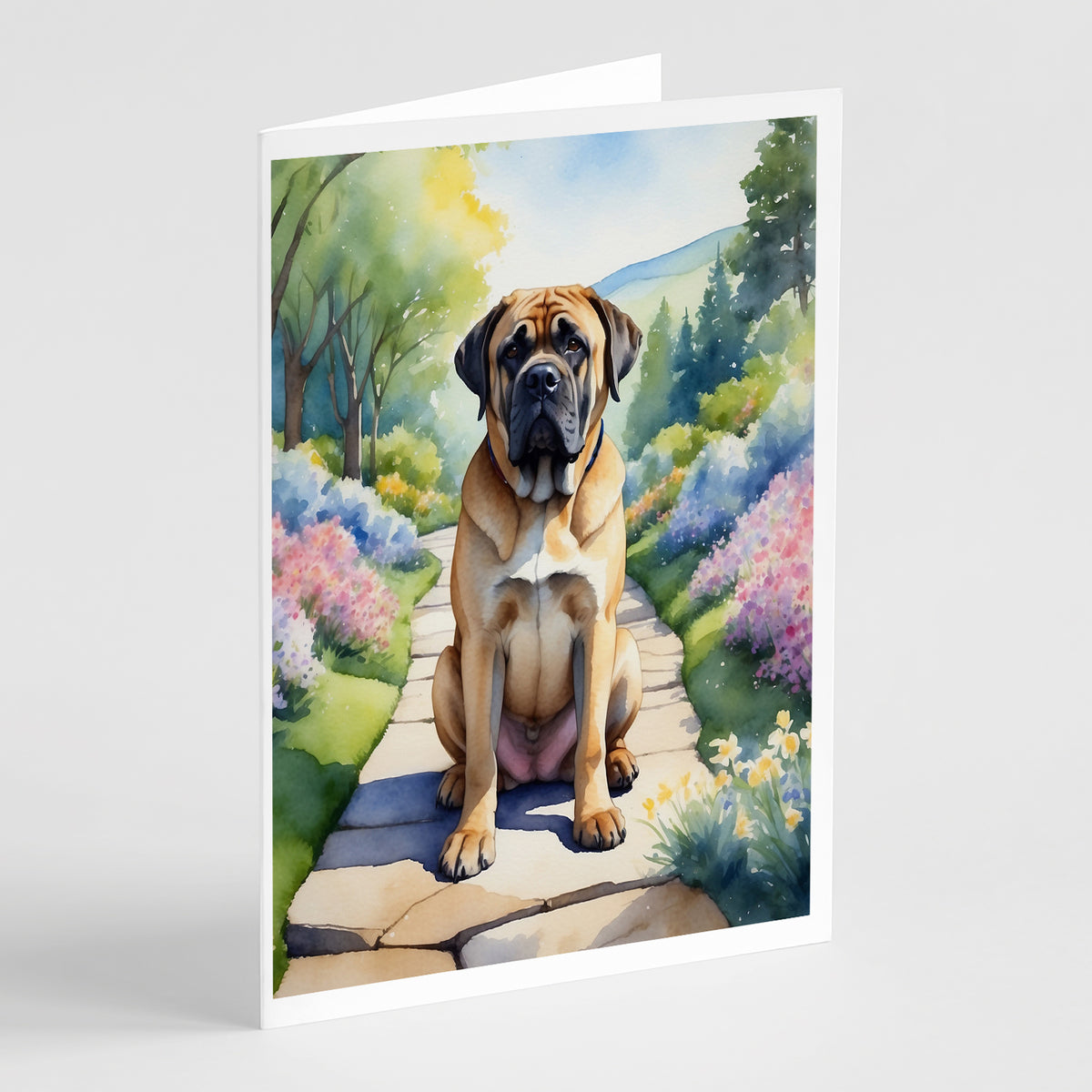 Buy this Mastiff Spring Path Greeting Cards Pack of 8