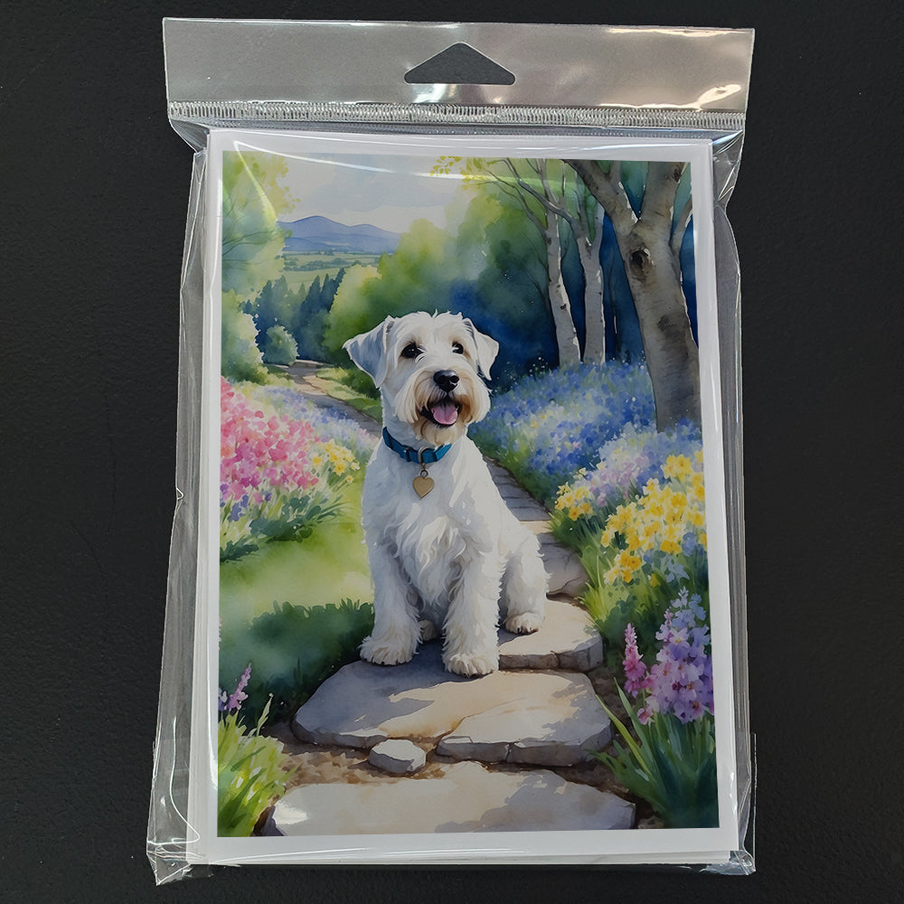 Sealyham Terrier Spring Path Greeting Cards Pack of 8