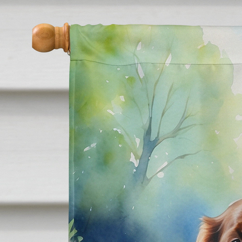 Sussex Spaniel Spring Path House Flag