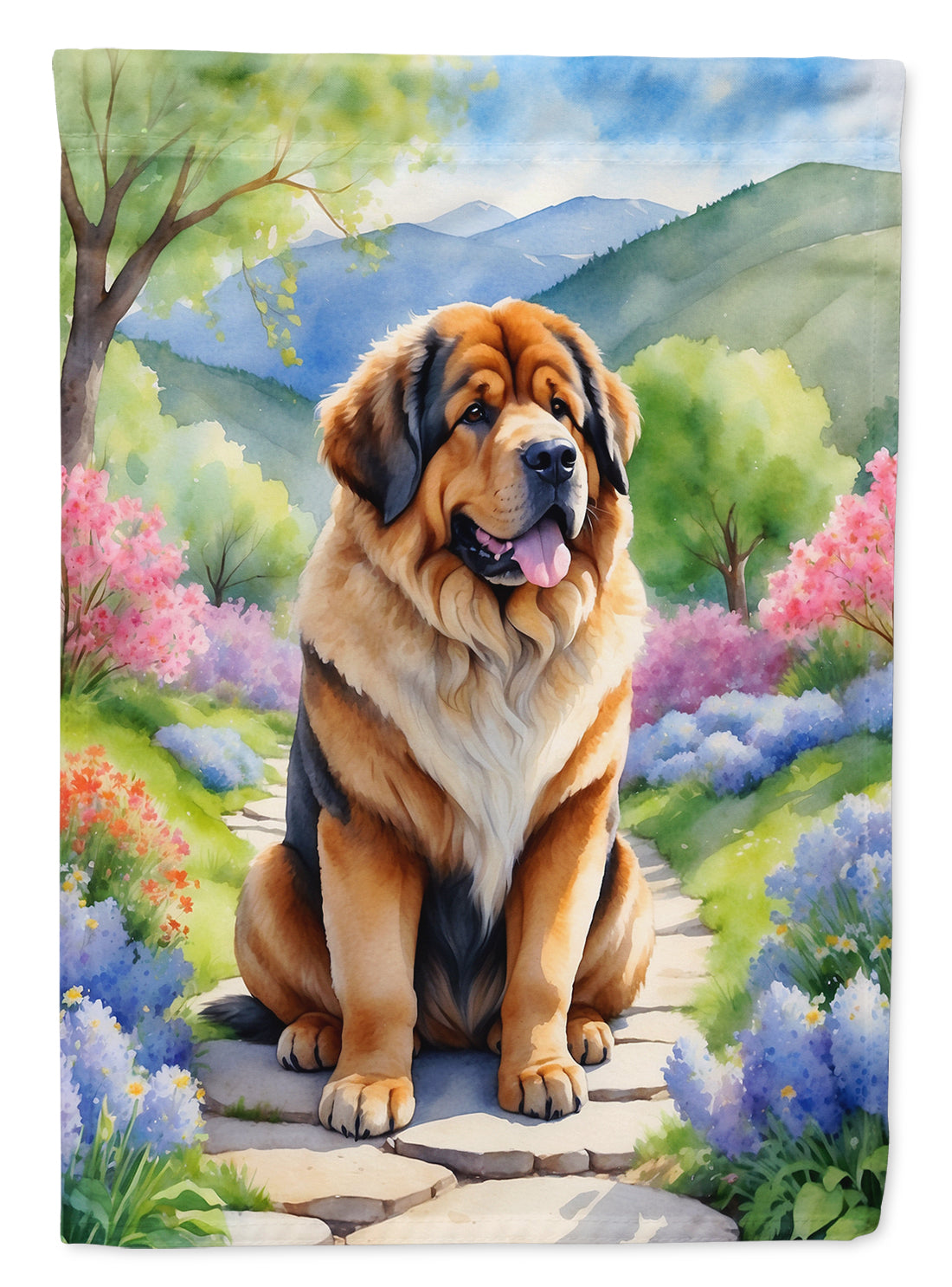 Buy this Tibetan Mastiff Spring Path Garden Flag