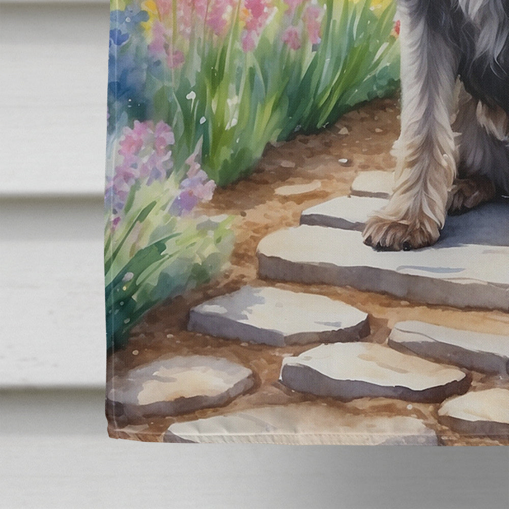 Wirehaired Pointing Griffon Spring Path House Flag