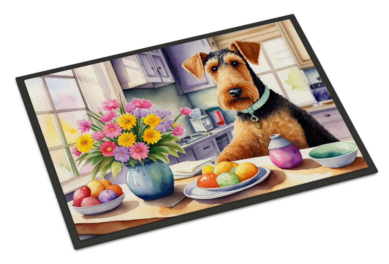 Buy this Decorating Easter Airedale Terrier Doormat
