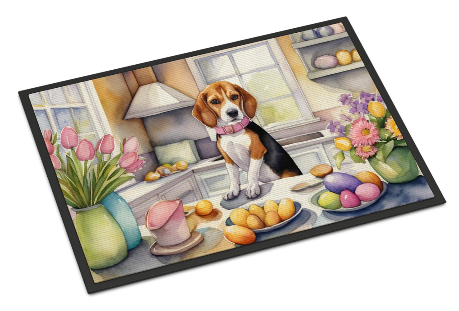 Buy this Decorating Easter Beagle Doormat