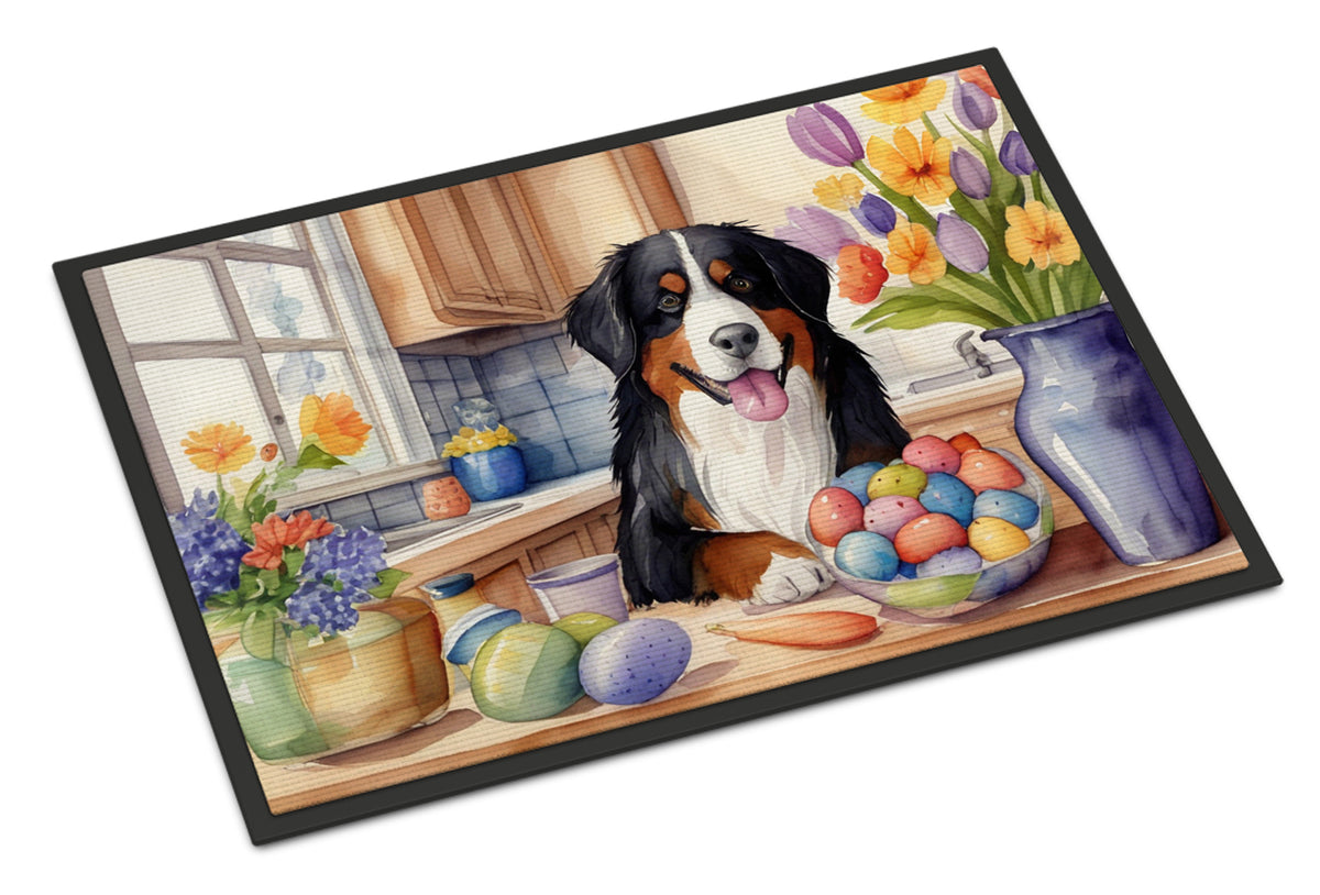 Buy this Decorating Easter Bernese Mountain Dog Doormat