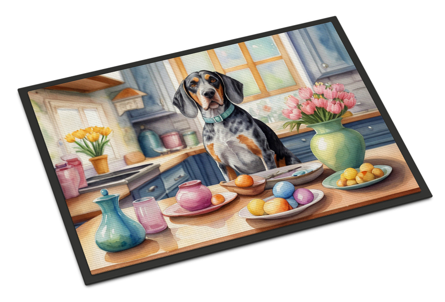 Buy this Decorating Easter Bluetick Coonhound Doormat
