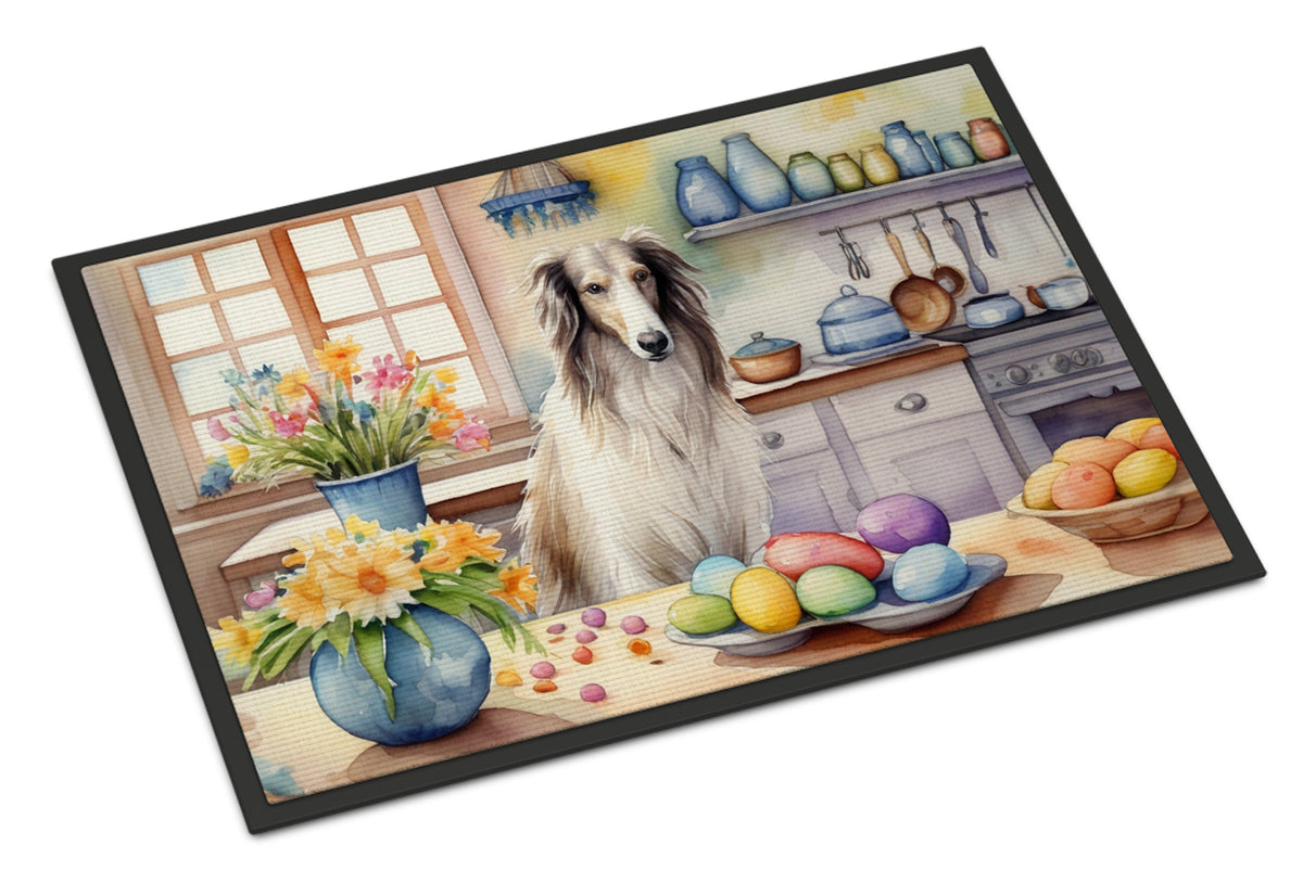 Buy this Decorating Easter Borzoi Doormat