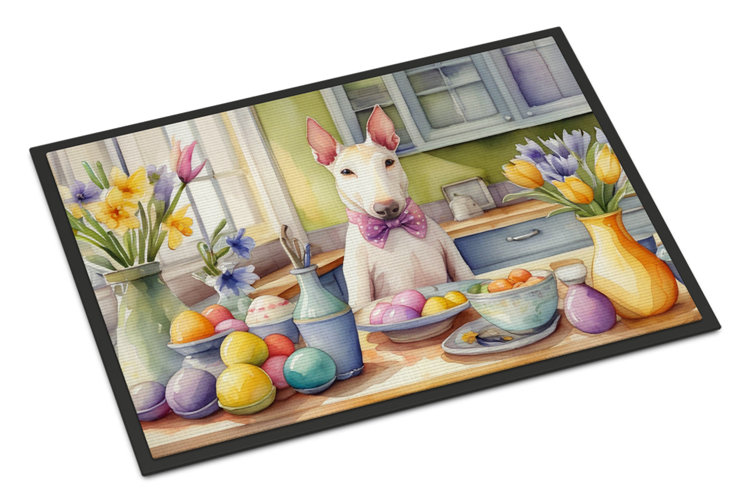 Buy this Decorating Easter Bull Terrier Doormat