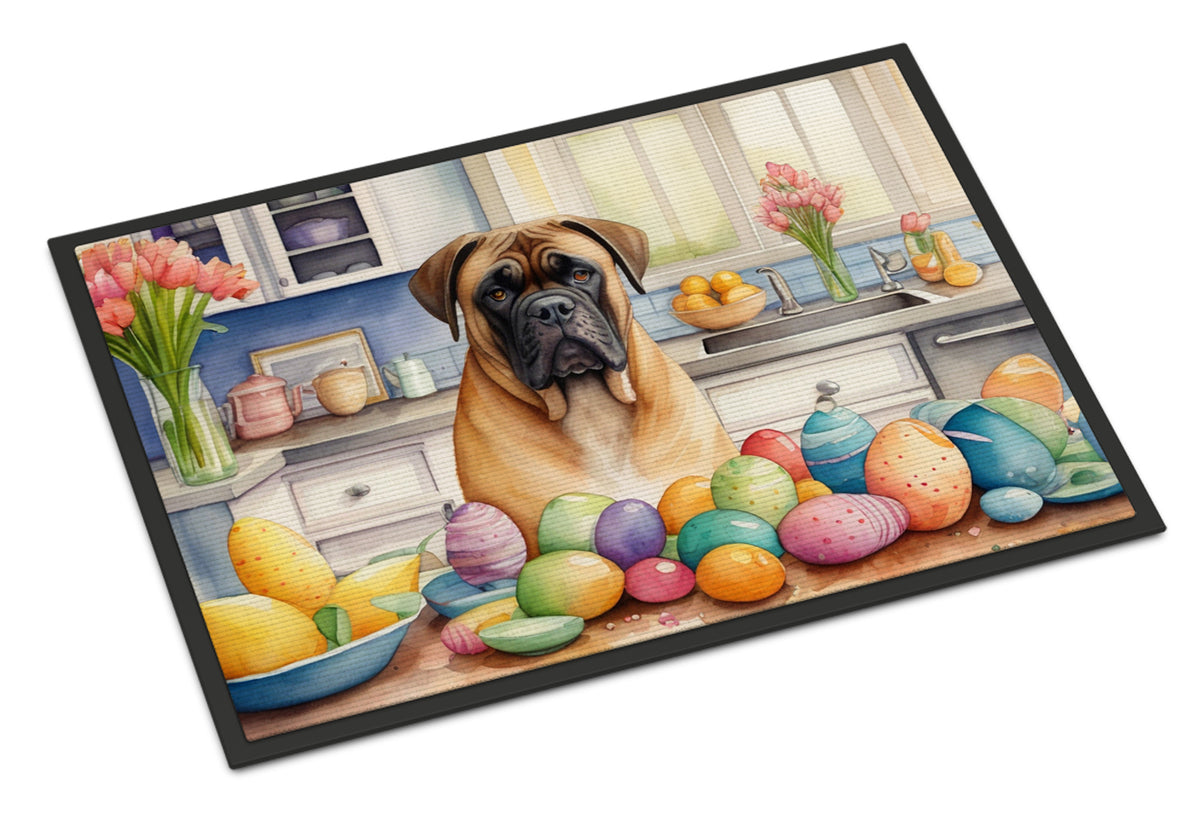 Buy this Decorating Easter Bullmastiff Doormat