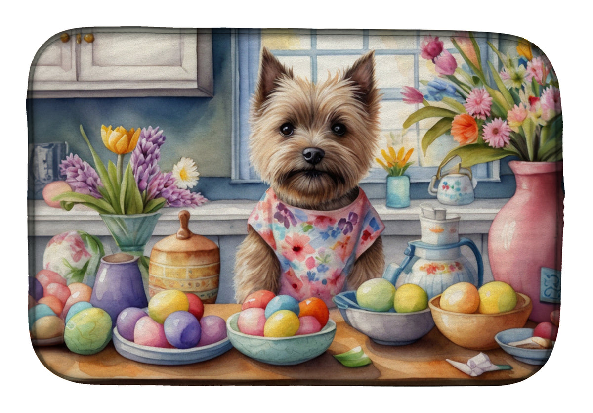 Buy this Decorating Easter Cairn Terrier Dish Drying Mat