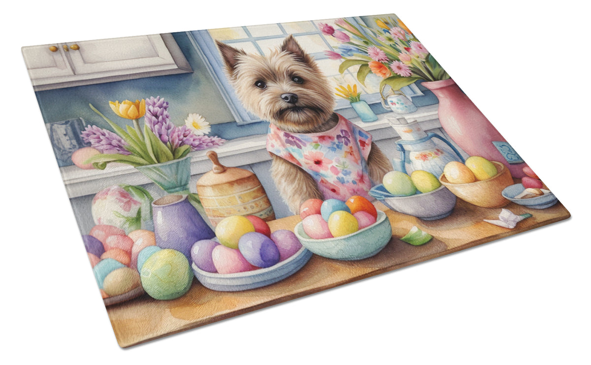 Buy this Decorating Easter Cairn Terrier Glass Cutting Board