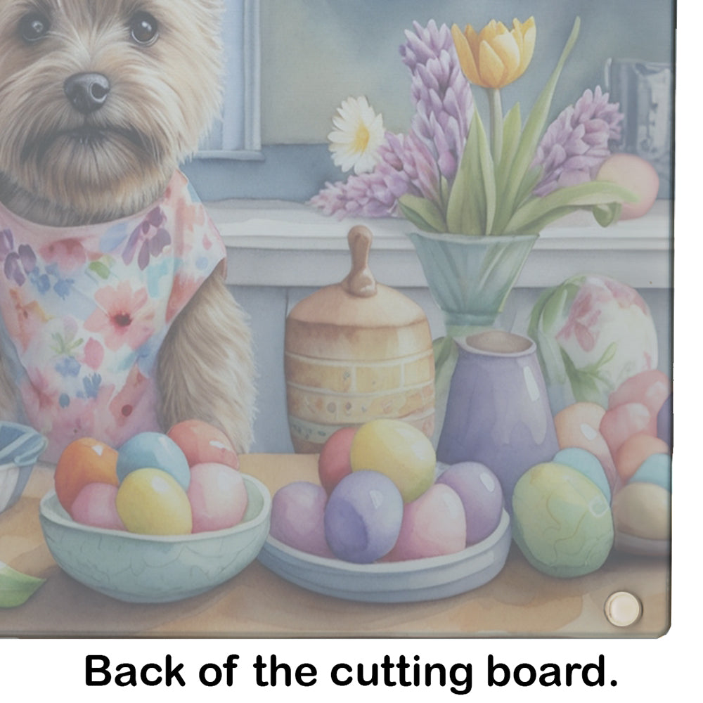 Decorating Easter Cairn Terrier Glass Cutting Board