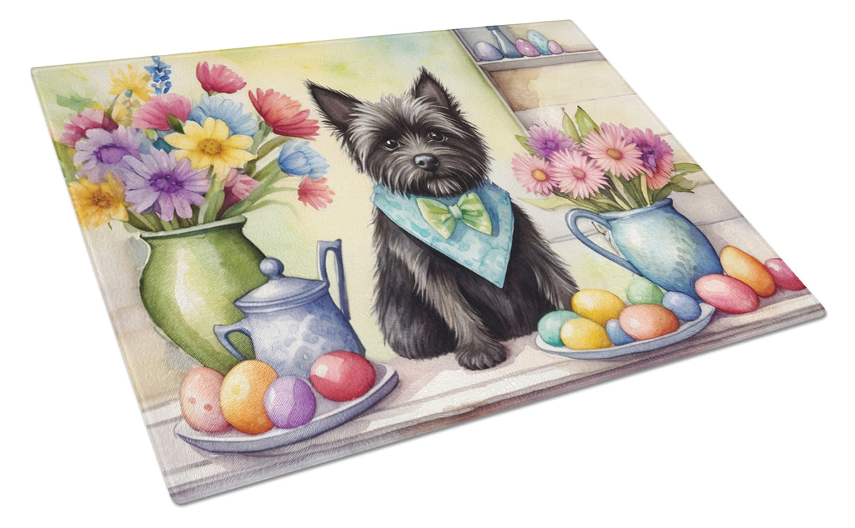 Buy this Decorating Easter Cairn Terrier Glass Cutting Board