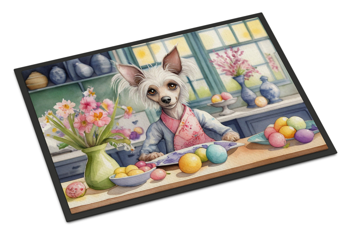 Buy this Decorating Easter Chinese Crested Doormat