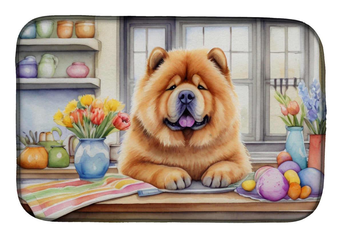 Buy this Decorating Easter Chow Chow Dish Drying Mat