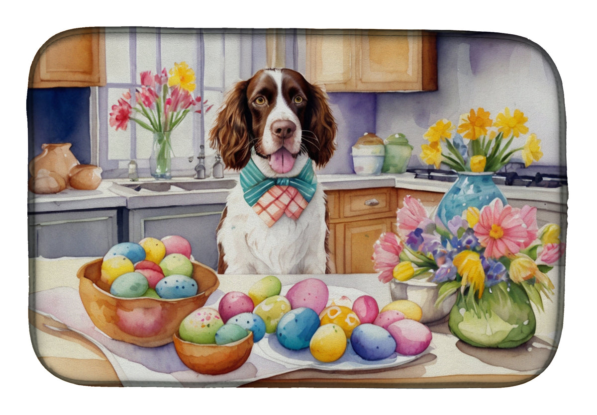 Buy this Decorating Easter English Springer Spaniel Dish Drying Mat