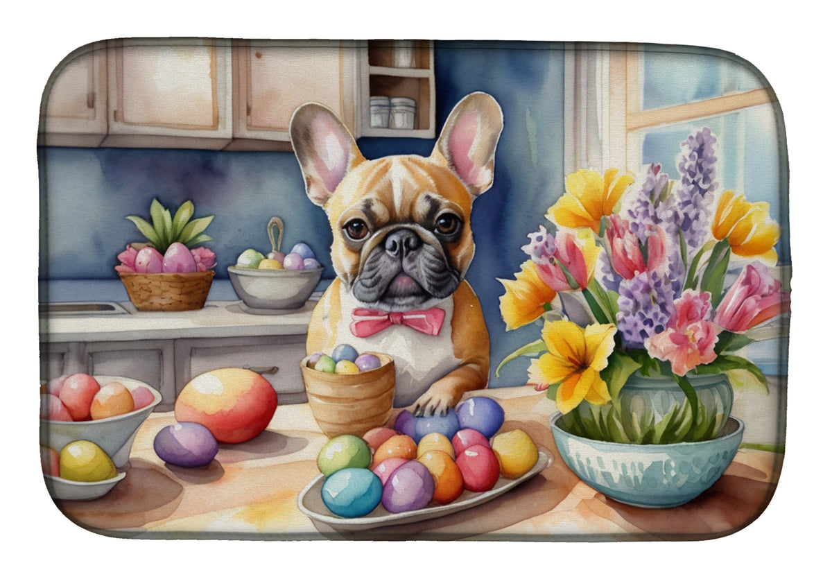 Buy this Decorating Easter French Bulldog Dish Drying Mat