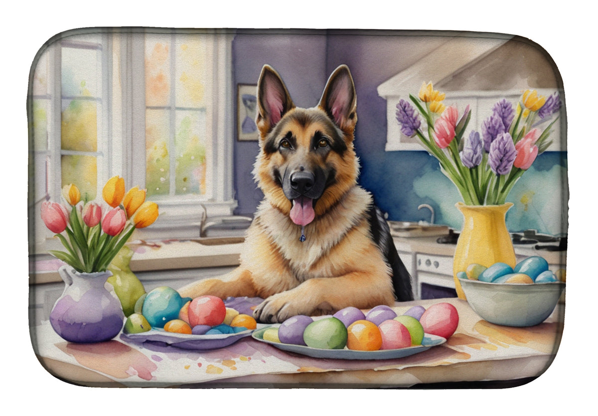 Buy this Decorating Easter German Shepherd Dish Drying Mat
