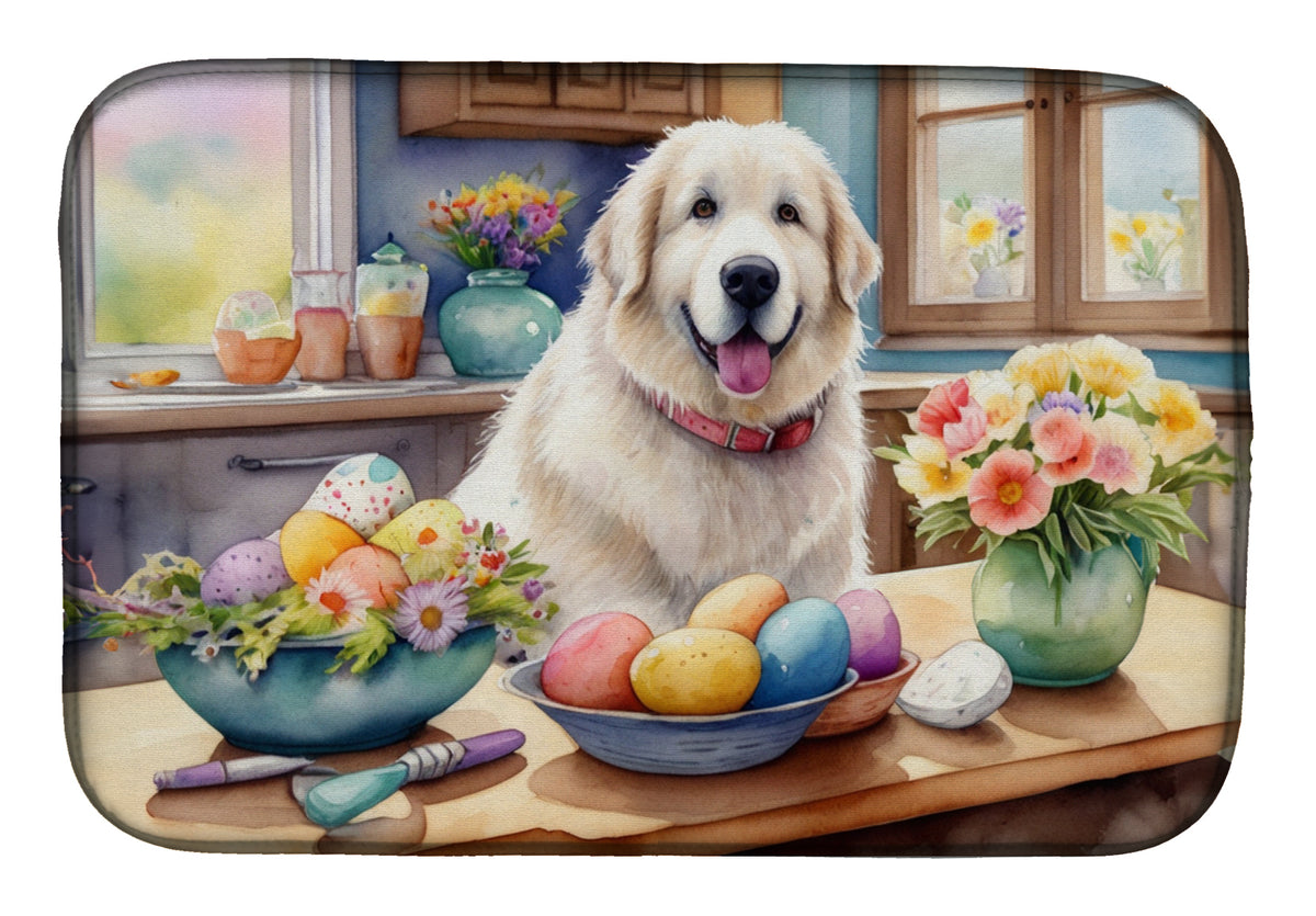Buy this Decorating Easter Great Pyrenees Dish Drying Mat