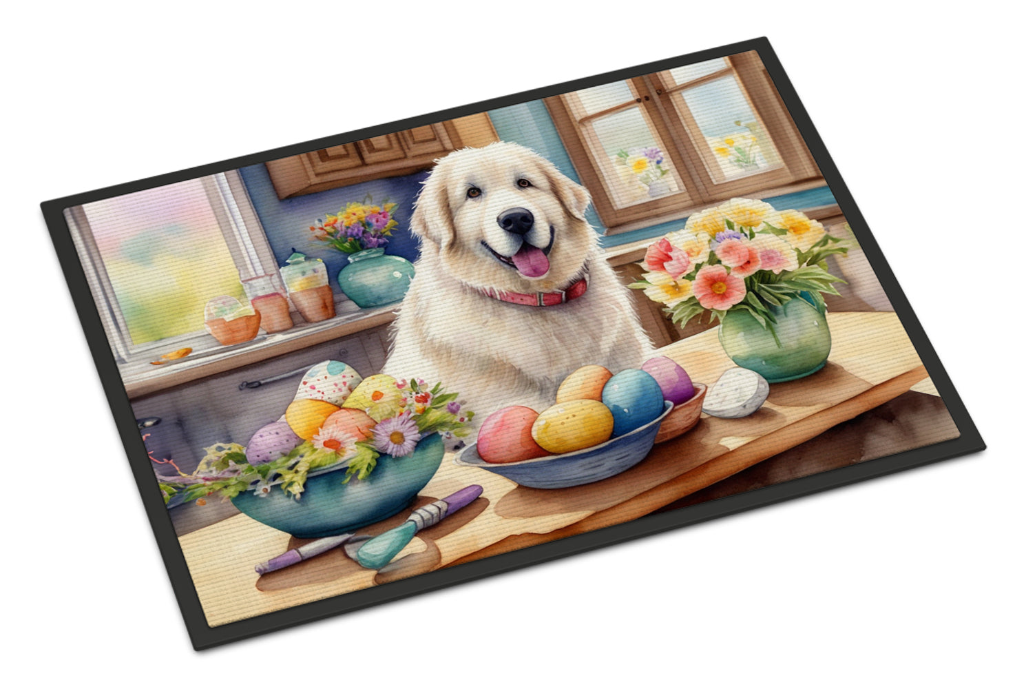 Buy this Decorating Easter Great Pyrenees Doormat