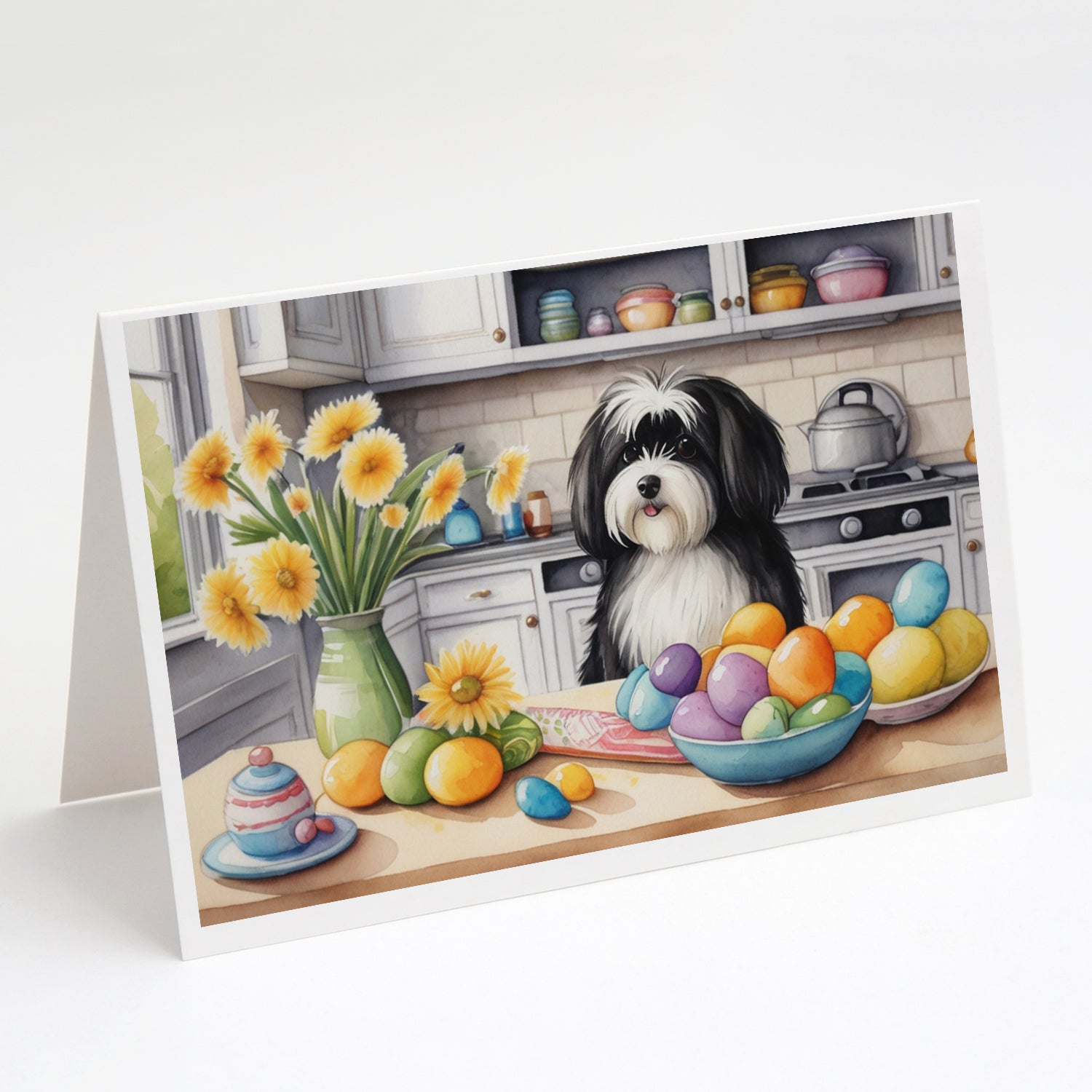 Buy this Decorating Easter Havanese Greeting Cards Pack of 8