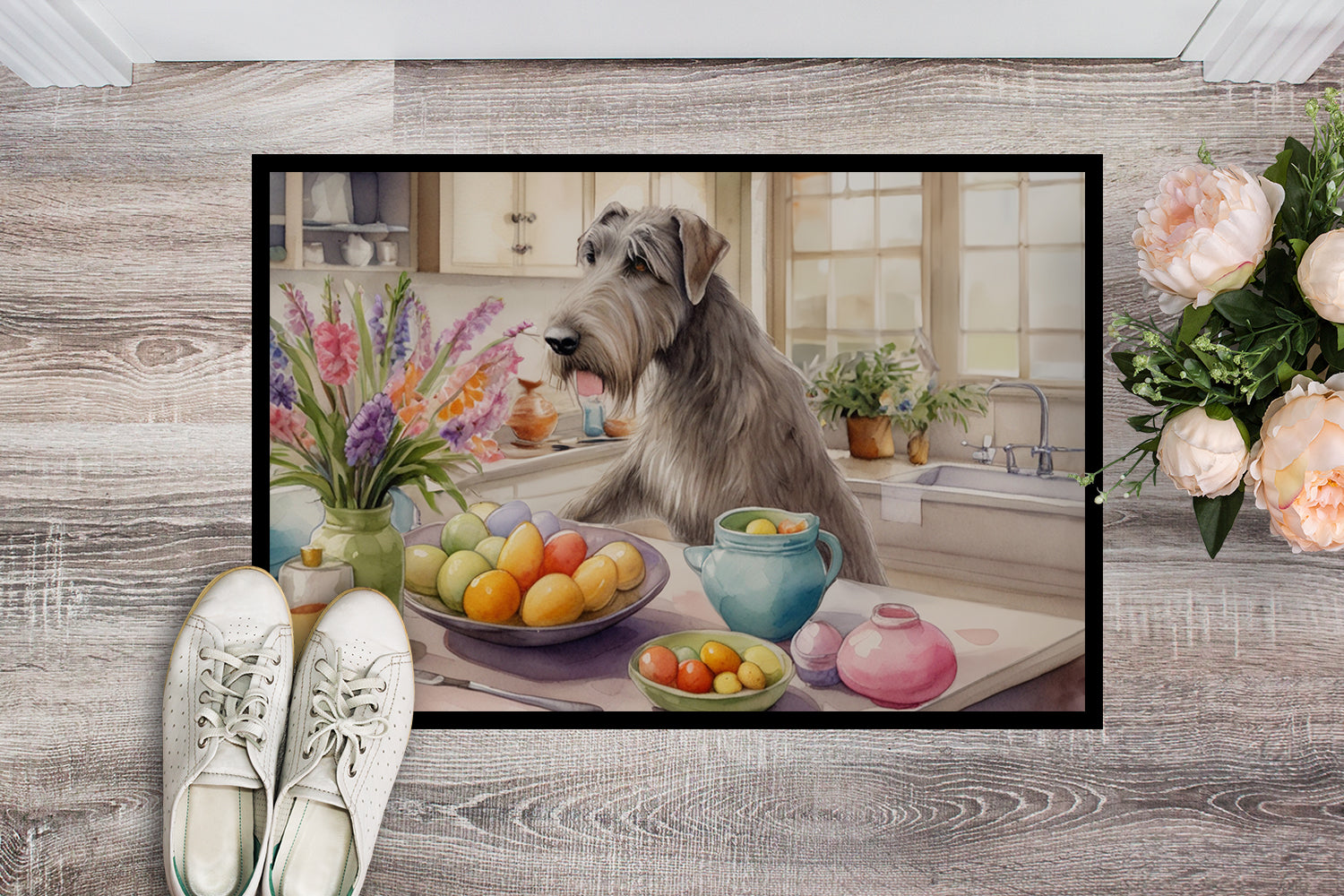 Buy this Decorating Easter Irish Wolfhound Doormat