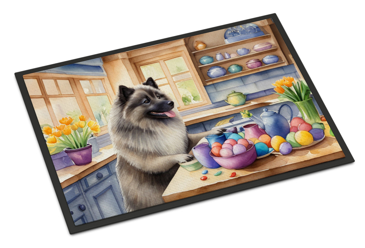 Buy this Decorating Easter Keeshond Doormat