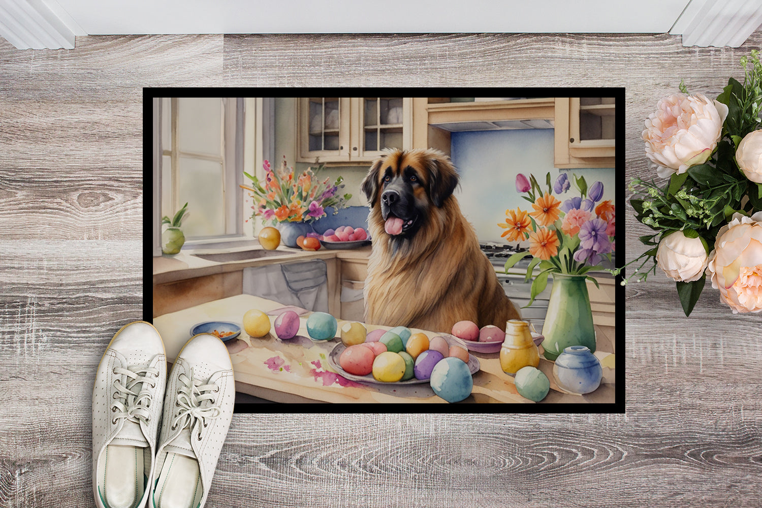 Buy this Decorating Easter Leonberger Doormat