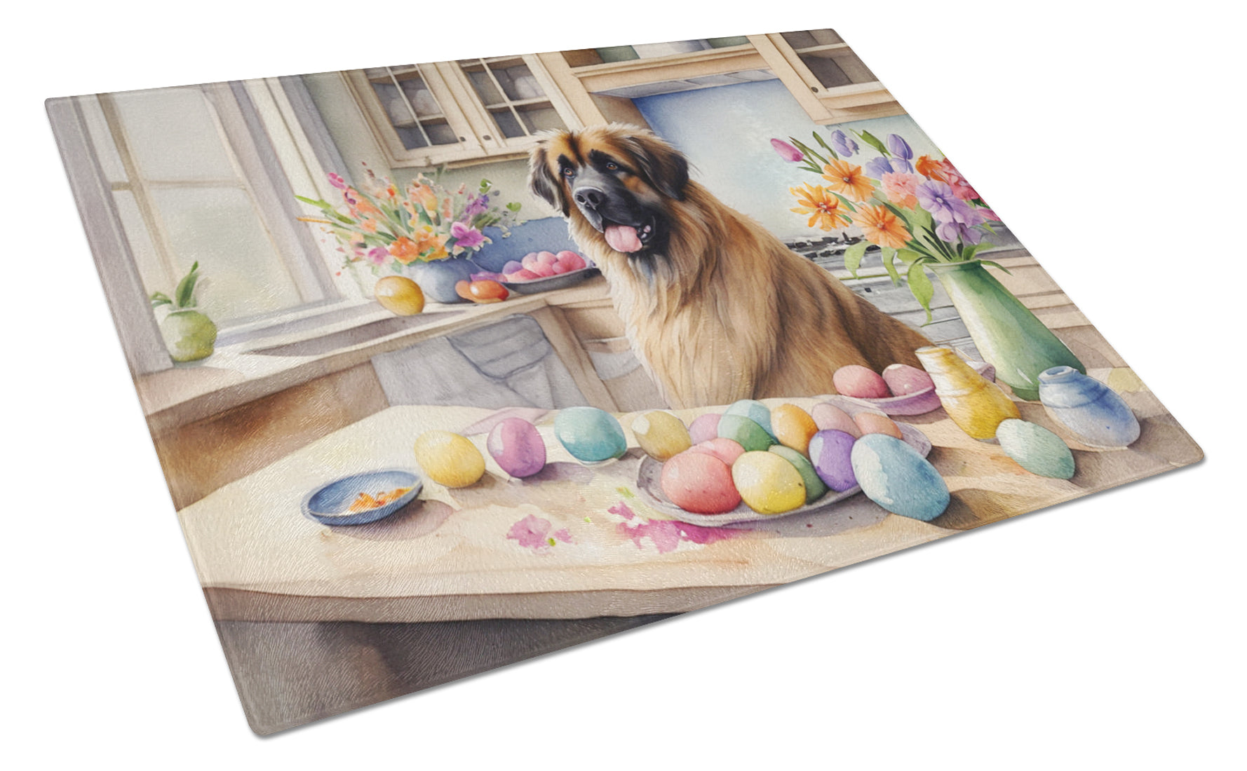 Buy this Decorating Easter Leonberger Glass Cutting Board